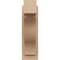 Ekena Millwork 6-in W x 12-in D x 20-in H Funston Block Rough Cedar Woodgrain TimberThane Outlooker, Primed Tan OUTUR060X12X20FST44RCPR - alternate 2